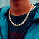 10mm Gold Baguette Tennis Chain