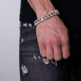 16mm Iced Out Rose Cuban Gucci Link Bracelet