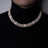16mm Iced Out Rose Cuban Gucci Link Chain