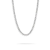 3mm 3 prong White Gold Tennis chain