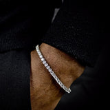3mm White Gold Tennis Bracelet