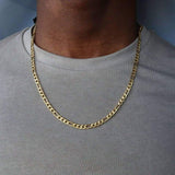 4mm Gold Figaro Chain CJ