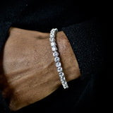 5mm White Gold Tennis Bracelet