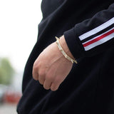 7mm Iced Out Gold Spike Bracelet