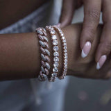 Little Two-Tone Cuban Link Bracelet 8,5mm