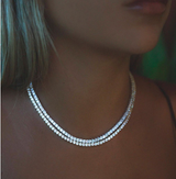 White Gold Tennis Chain 3mm