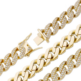 Little Gold Cuban Link Bracelet 8,5mm CJ