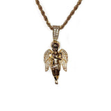 Iced Out Angel Pendant