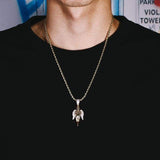 Iced Out Angel Pendant