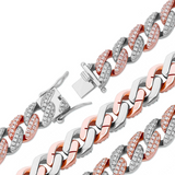 Little Two-Tone Cuban Link Bracelet 8,5mm