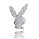 White Gold Rabbit Pendant Iced Out