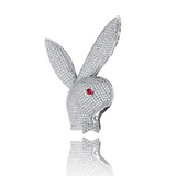 White Gold Rabbit Pendant Iced Out