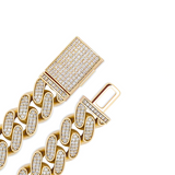 Iced Out Gold Cuban Link Chain 16mm