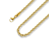 3mm Gold Rope Chain
