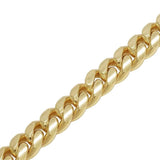 10mm Iced Out Gold Cuban Link Bracelet