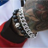 Iced Out White Gold Cuban Link Bracelet 13mm