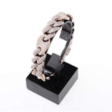 16mm Iced Out Rose Cuban Gucci Link Bracelet
