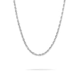 3mm White Gold Rope Chain