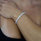 White Gold Tennis Bracelet 5mm