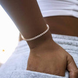 Rose Gold Tennis Bracelet 3mm