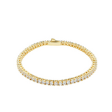 Gold Tennis Bracelet 3mm