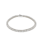 3mm White Gold Tennis Bracelet