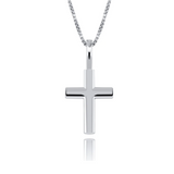White Gold Diamond Cross Pendant Iced Out