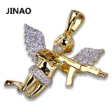 Iced Out Gangsta Angel Pendant