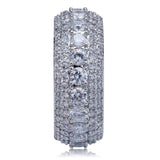 Iced Out White Gold 5 Layers Tennis Ring