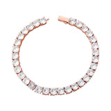 Rose Gold Tennis Bracelet 3mm