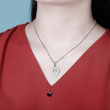 White Gold Lion Pendant Iced Out