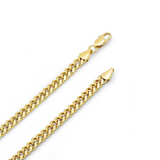 3mm Gold Cuban Link Chain
